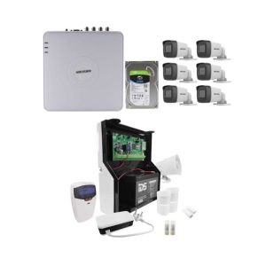 Combo 1 - Complete Home Security Bundle — Alarm + 6 Camera CCTV Kit