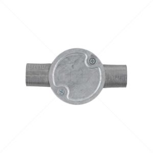 Conduit Bosal - 25mm 2-Way Box Galvanised Incl Lid & Screws