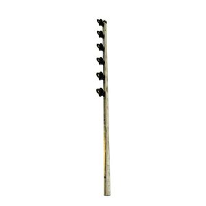 Nemtek Fence Pole - 6Line Square Tube Jurassic Galvanised Straight WB