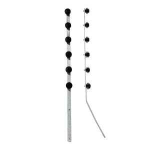 Nemtek Fence Pole - 6Line Flat Bar Straight Galvanised PC BB