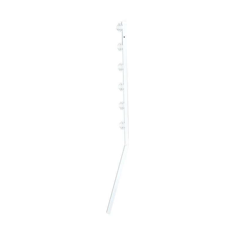 Nemtek Fence Pole - 6Line Square Tube Angled White