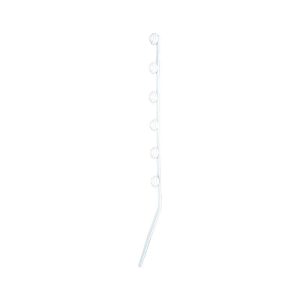 Nemtek Fence Pole - 6Line Flat Bar Angled White