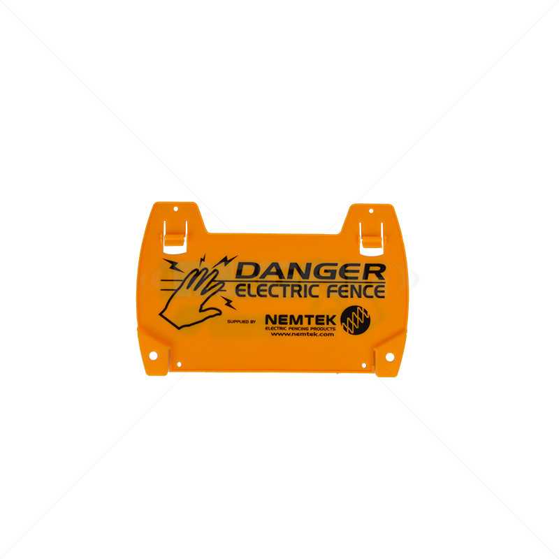Nemtek Fence Accessories Warning Sign - Electric Fence Large