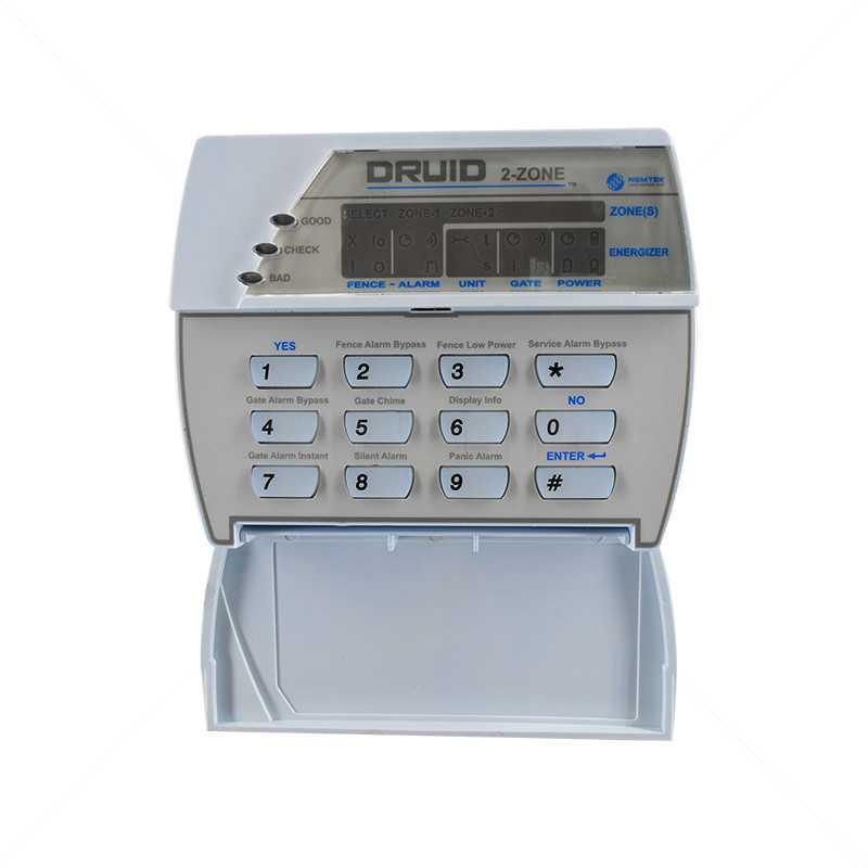 Nemtek Fence Energizer Keypad - DRUID Keypad 2 Zone
