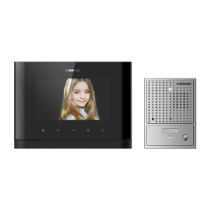 Commax 7" Expandable Console Vid Intercom Kit W/ Pinhole Gate Station