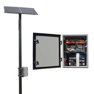 Solar Kit RMS, Switch, Encl, Solar Panel,Batt - Max 50W Excl Pole