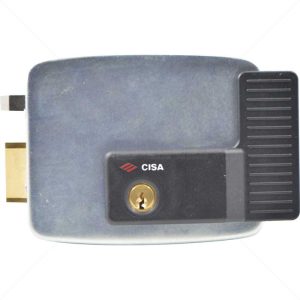 CISA Electric Rim Gate Lock Outward Open LHS No Push Button 12VAC