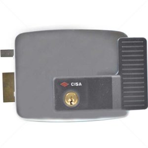 CISA Electric Rim Gate Lock Inward Open LHS No Push Button 12VAC