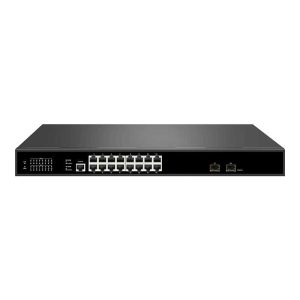 GENATA 16 Port Gigabit PoE Managed + 2 SFP Switch