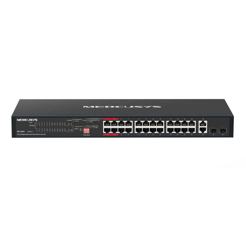 Mercusys 28-Port Gigabit Rackmount Switch With 24-Port PoE+