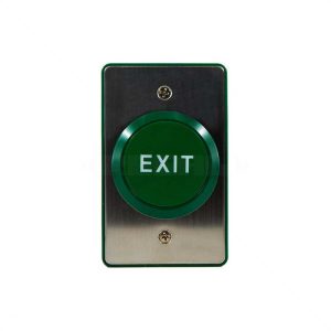 Securi-Prod Push Button Exit Surface Mount N/O And N/C Green